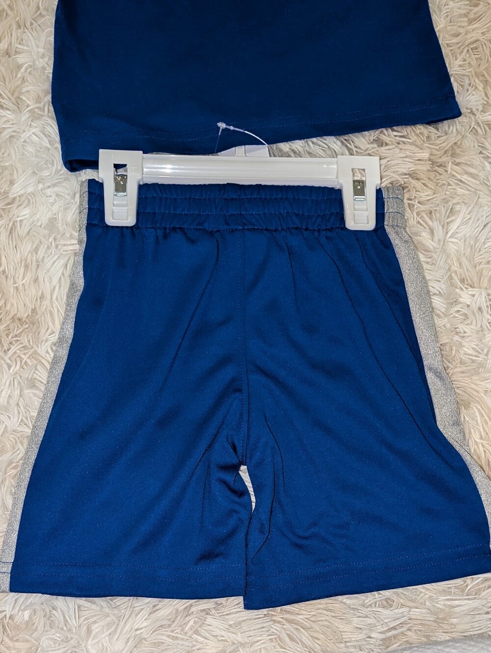 NWT, Puma,3 Pc, Blue & Gray Short Sleeve Shirts W/Gray Shorts -2T - Picture 6 of 7